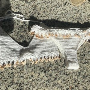 Crochet pukka shell bikini